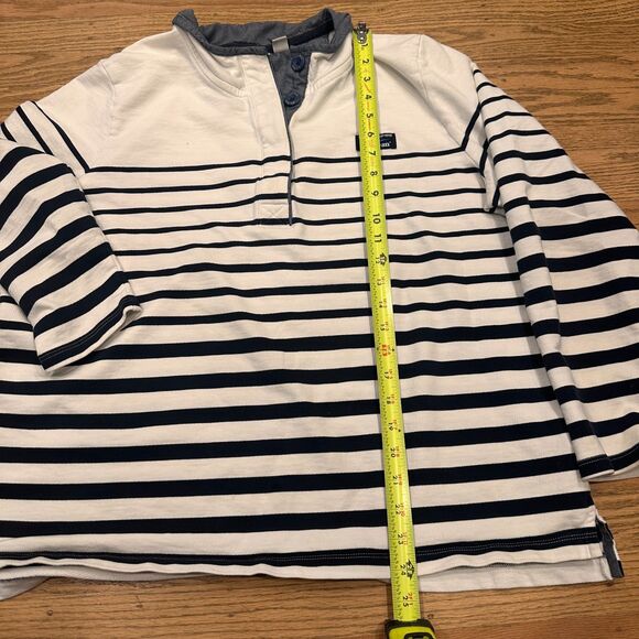L.L. Bean Women’s Polo Shirt Size XL Striped Long Sleeve Nautical Preppy Coastal - Picture 8 of 8